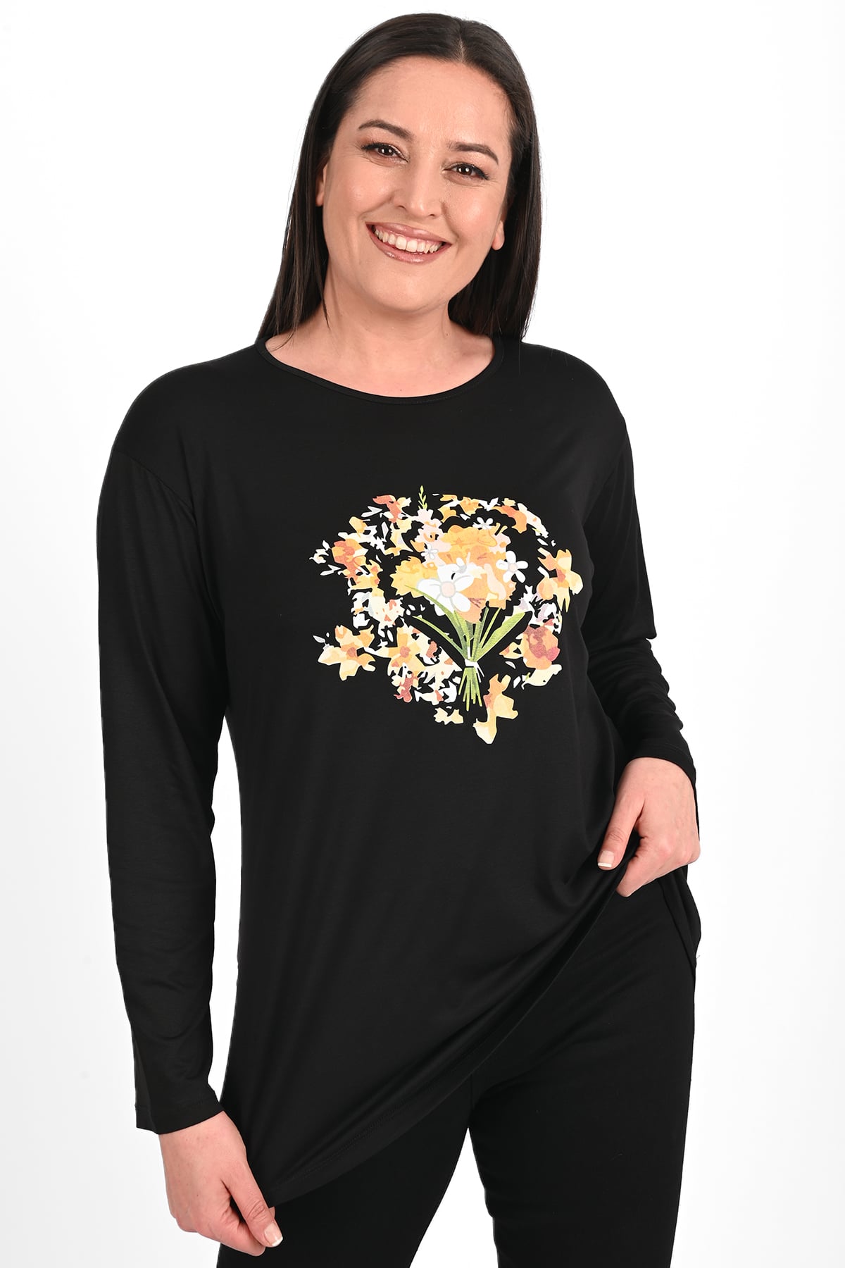 Bluza damska duże rozmiary Bouquet