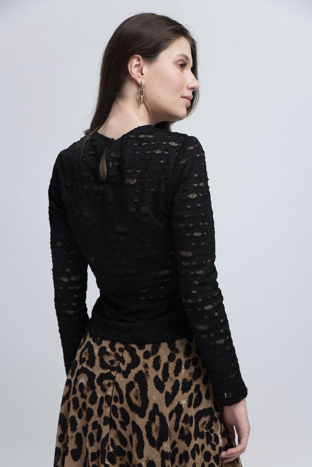 Bluză cu Model Perforat