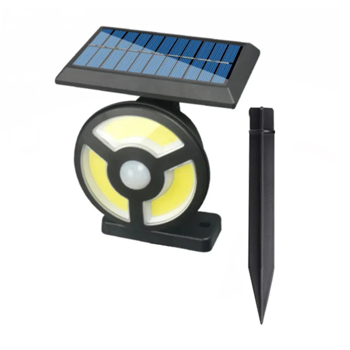 Lampa solara, cu senzor de miscare, lumina LED, acumulator, Naimeed , COB 72 LED-uri