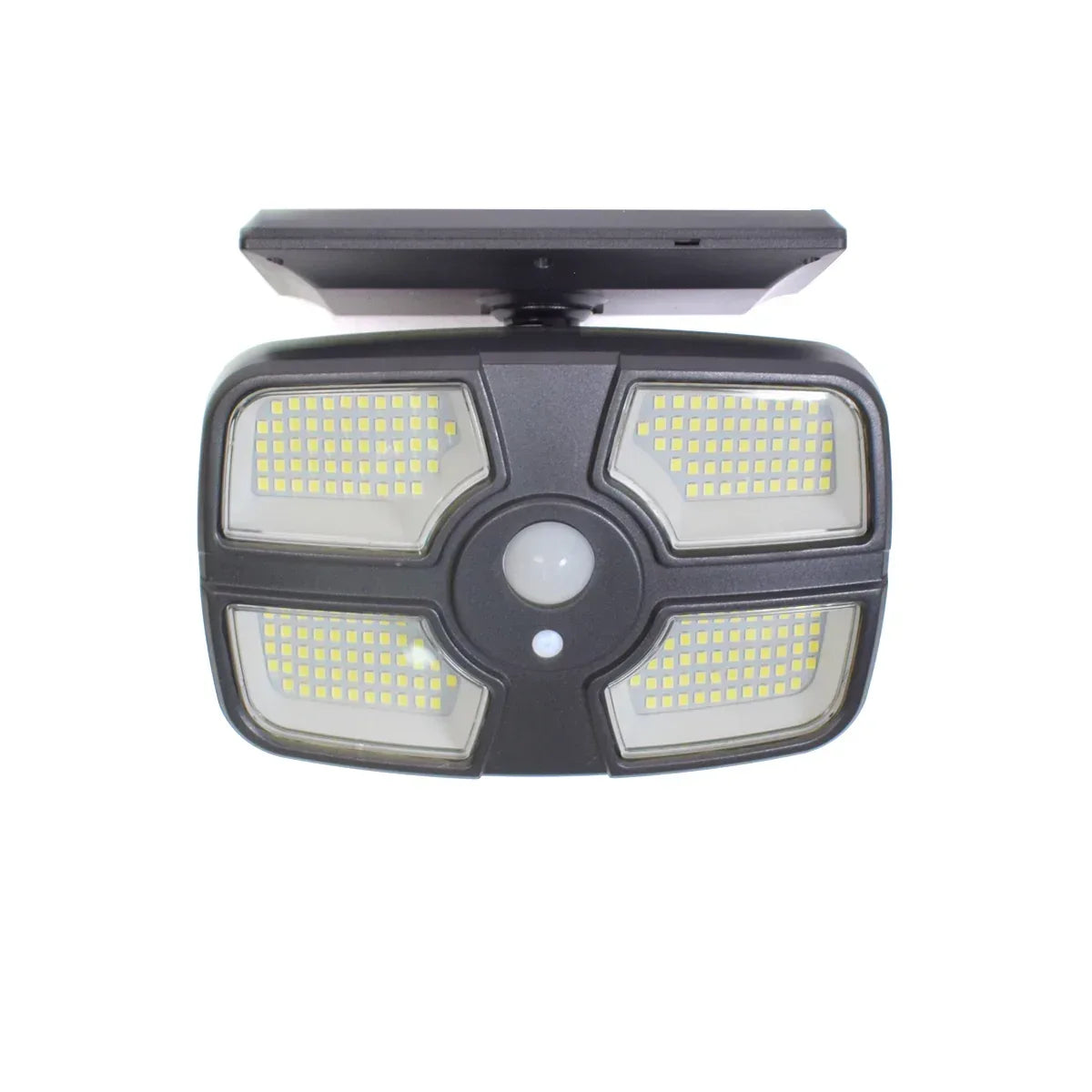 Lampa solara, cu senzor de miscare, telecomanda, lumina LED, acumulator, Naimeed, 208 LED-uri