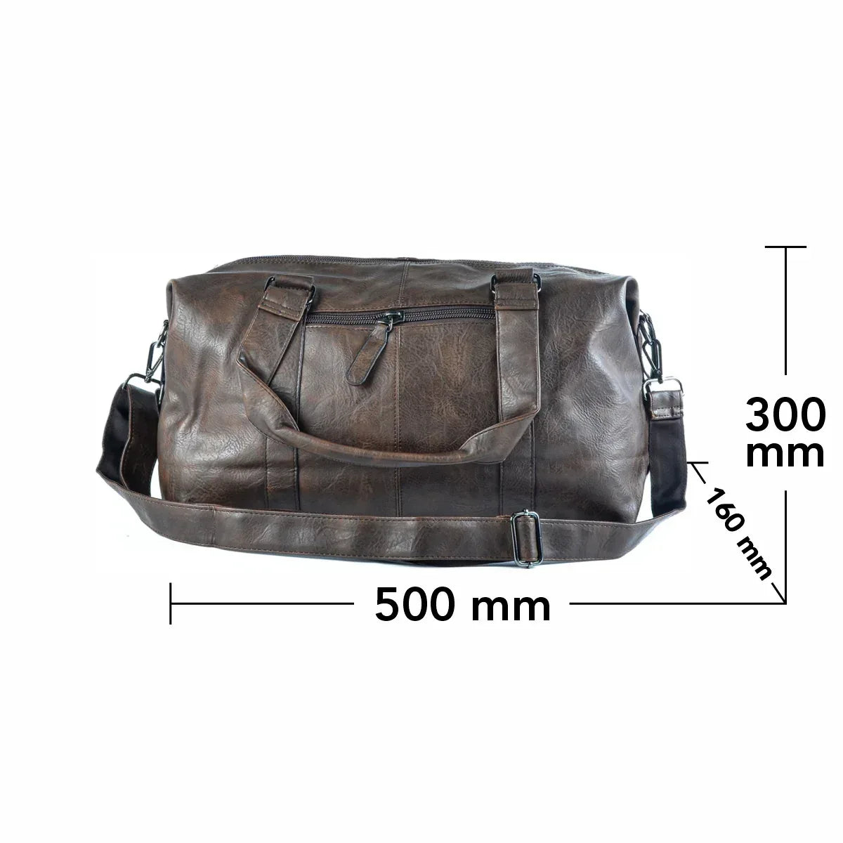 Geanta voiaj, pentru avion, piele ecologica, Naimeed , Companion, Maro inchis, 50x16x30cm