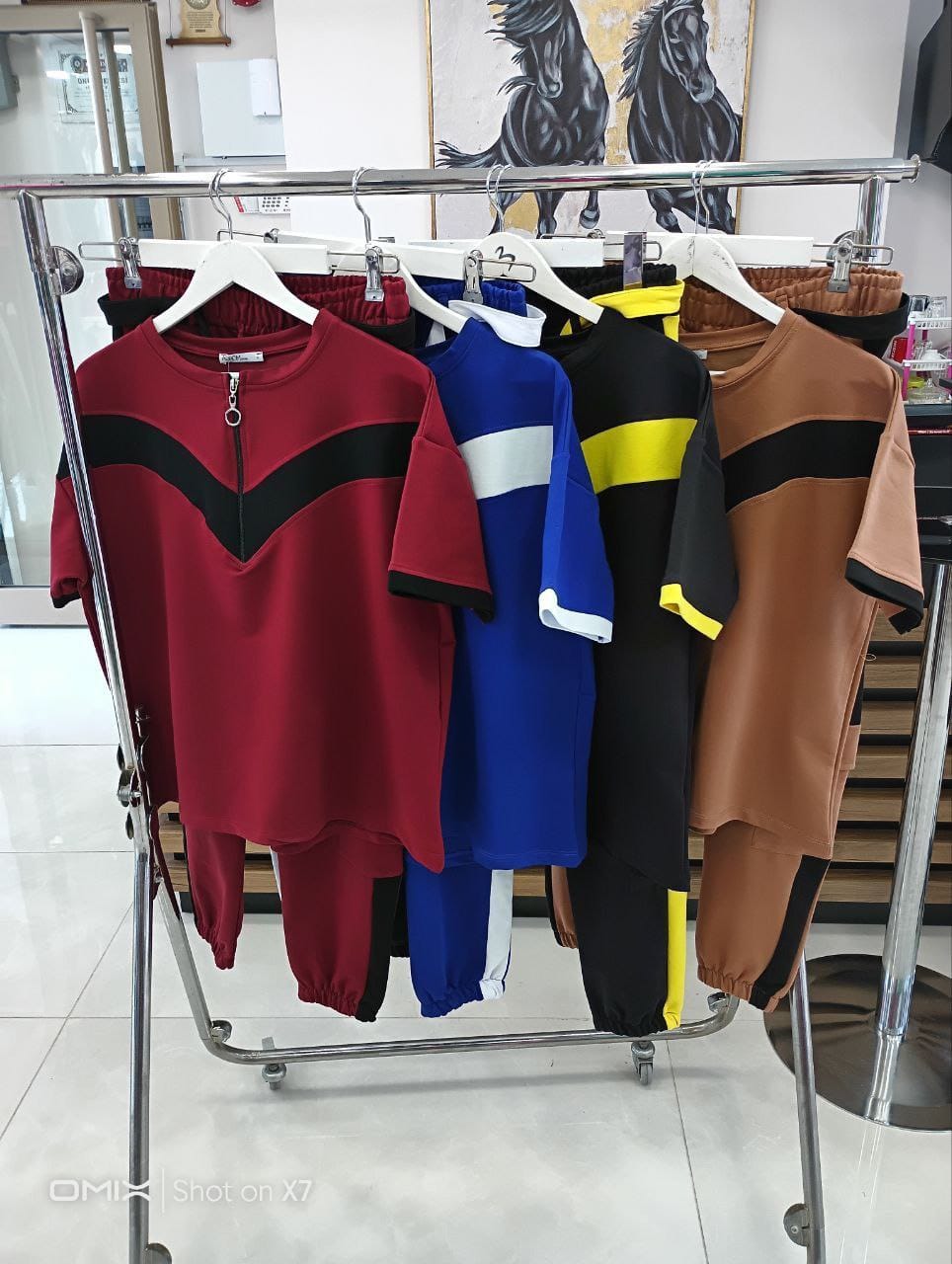 Damski dres w dużych rozmiarach, dwukolorowy