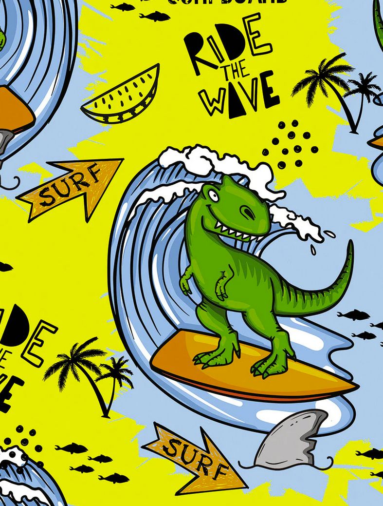 Șosete medii Dama HYD Dino MB cu Imprimeu Dinozaur | 20 DEN