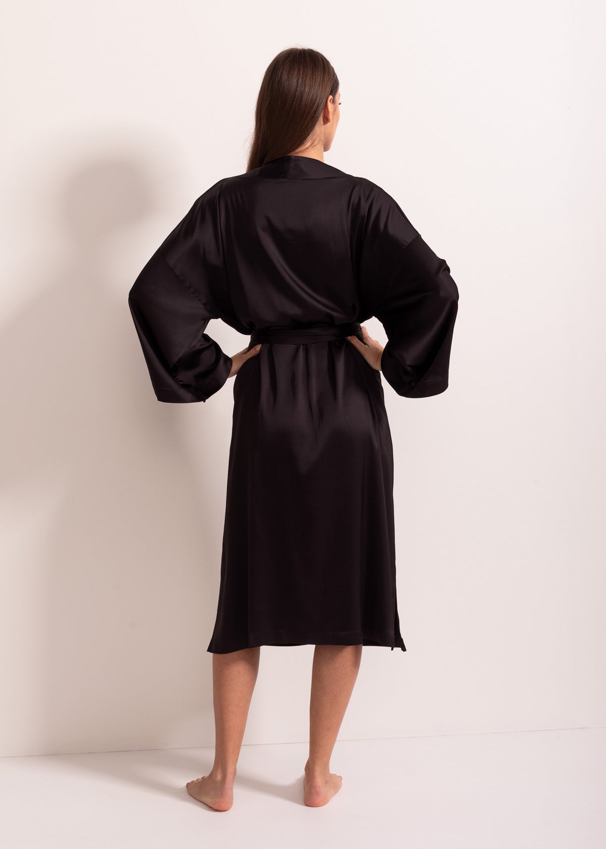 Halat damă satin viscoză – halat elegant stil kimono, rafinat și confortabil