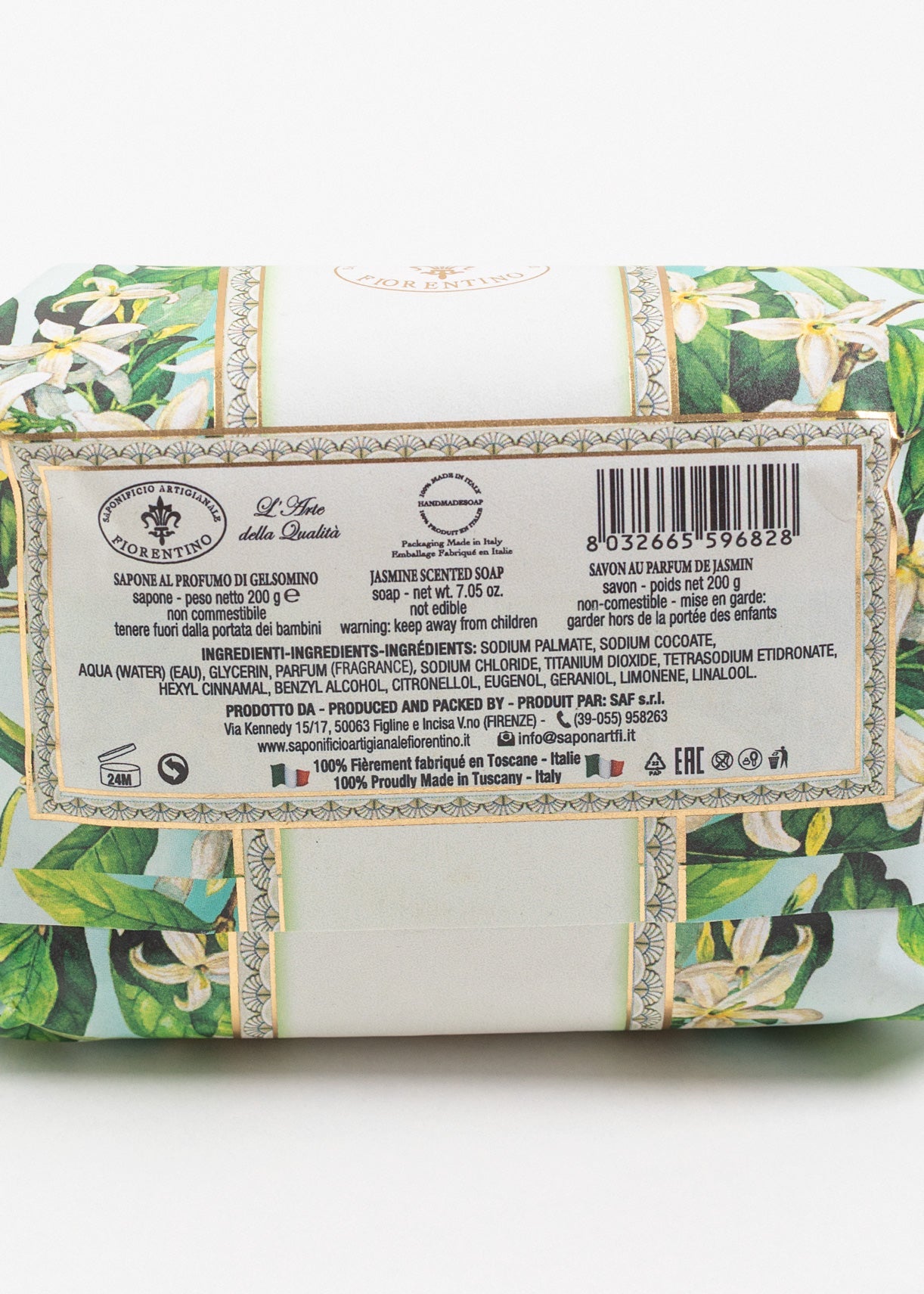 Săpun natural Fiorentino Iasomie Handmade – săpun artizanal parfumat, delicat și hidratant