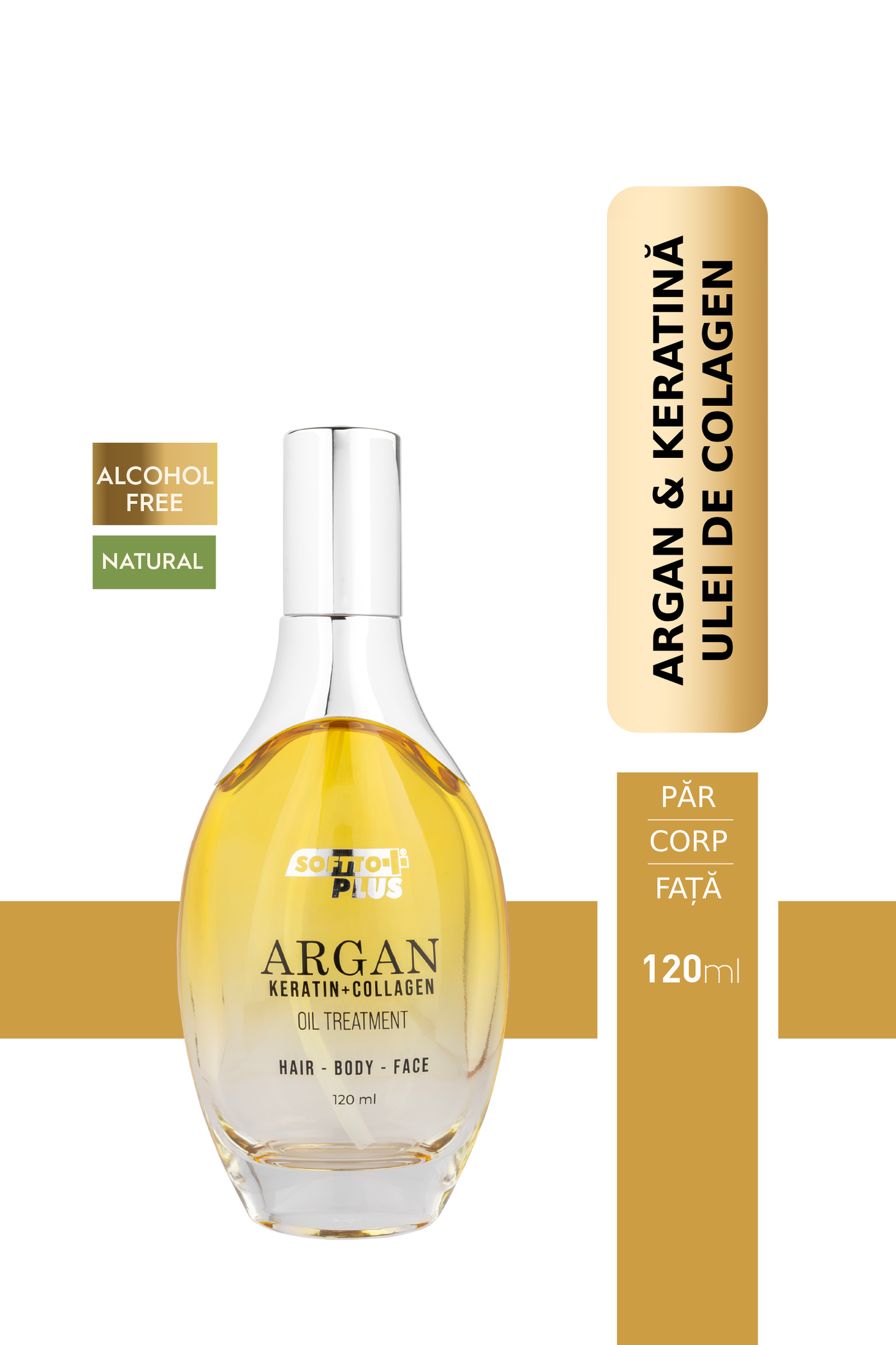Argan- und Keratinöl für Haar, Gesicht und Körper – 120 ml