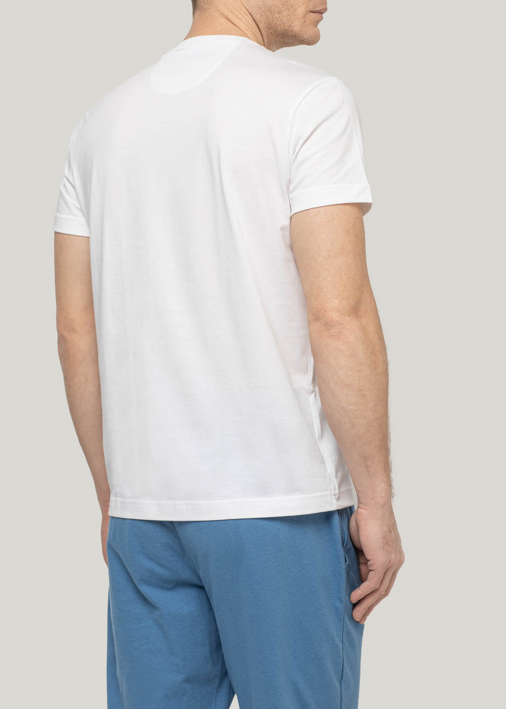 Tricou bărbați bumbac – Tricou cu mânecă scurtă, decolteu în V, confortabil și respirabil