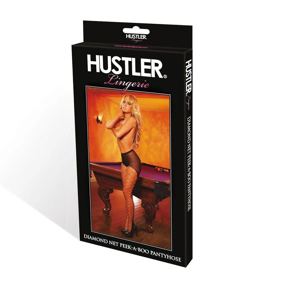Ciorapi Hustler Diamond Net Peek-A-Boo HH23 – plasă sexy tip diamant