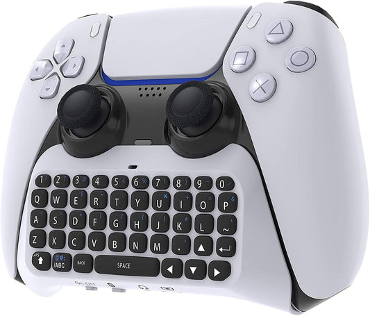 Tastatura PS Wireless Timebox, Gamepad Chatpad, Bluetooth 3, 5MM, Ergonomic, Alb