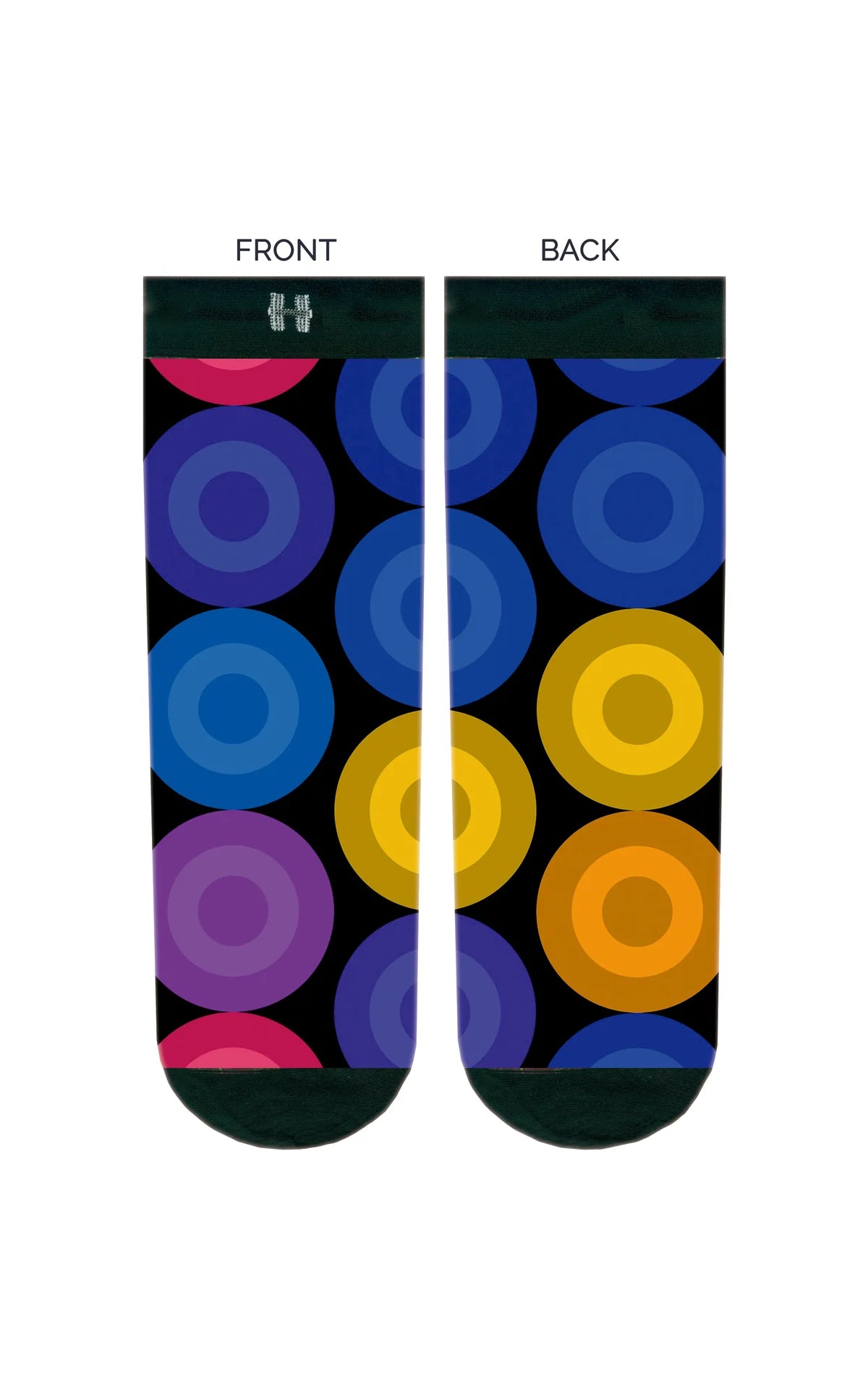 Șosete medii fashion HYD Celebration MB Minimedias F10 CIRCLE – Design modern cu imprimeu circular