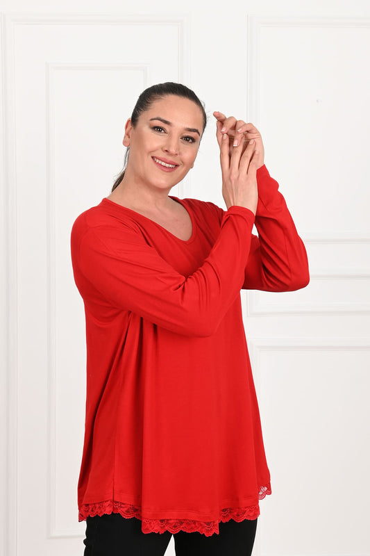Bluza dama marimi dantela