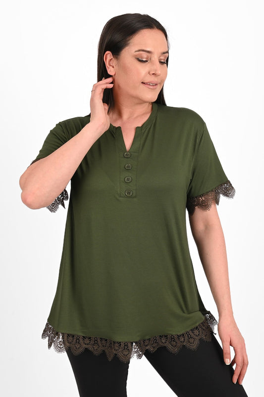 Tricou dama marimi mari cu dantela