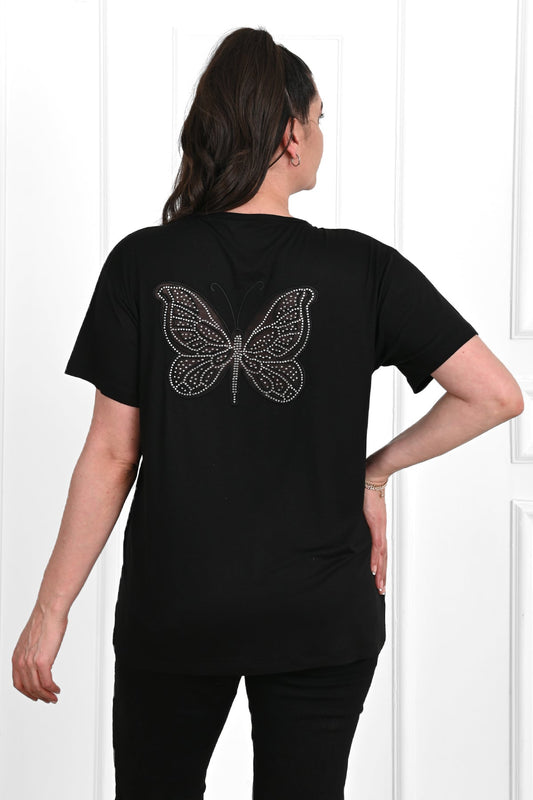 Tricou dama marimi mari Butterfly