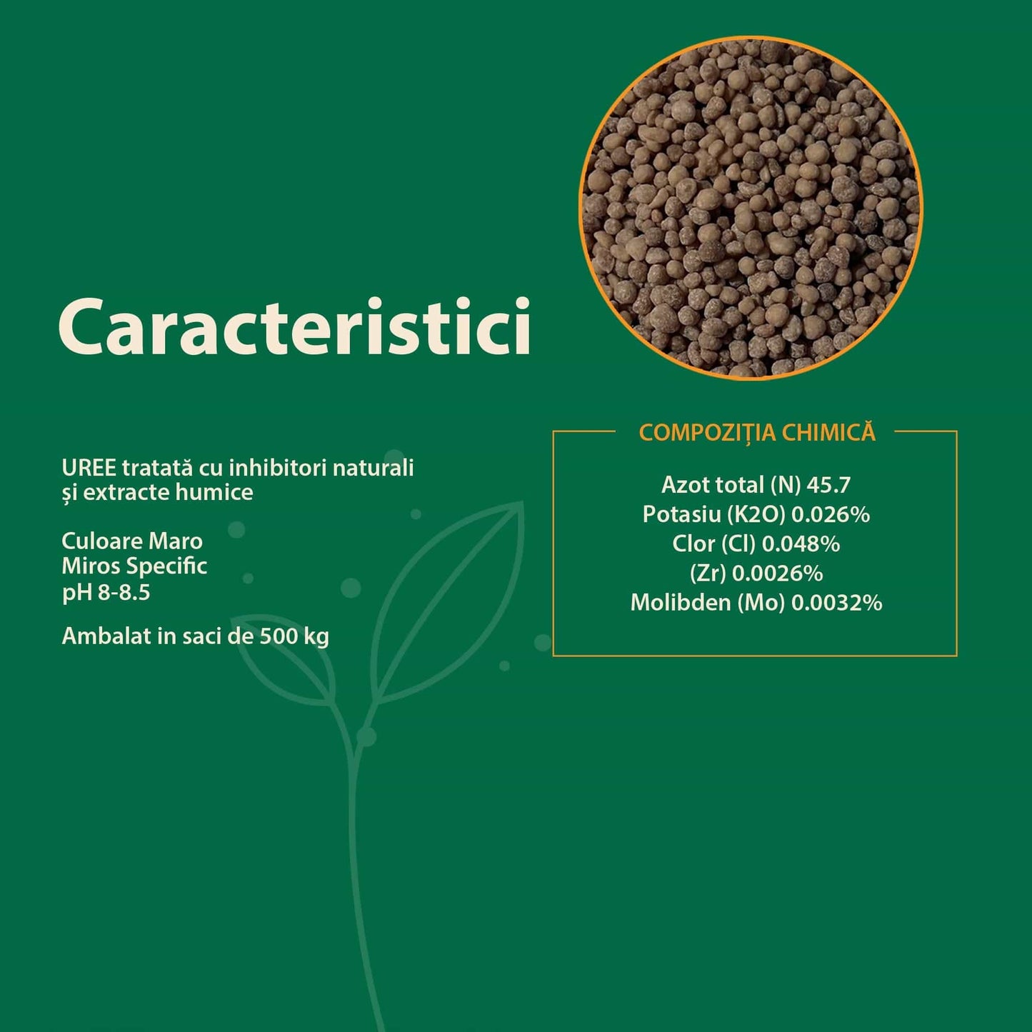 Ingrasamant cu Azot si Extracte Humice - N-Durro 46, 46% N, Efect 100 Zile, 4 kg