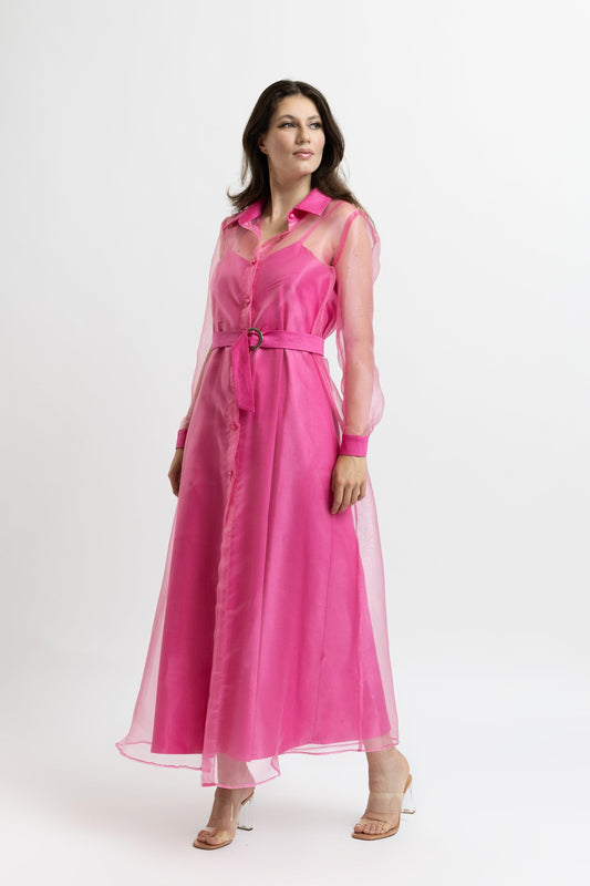 Organza-Jacke + Baumwollkleid-Set