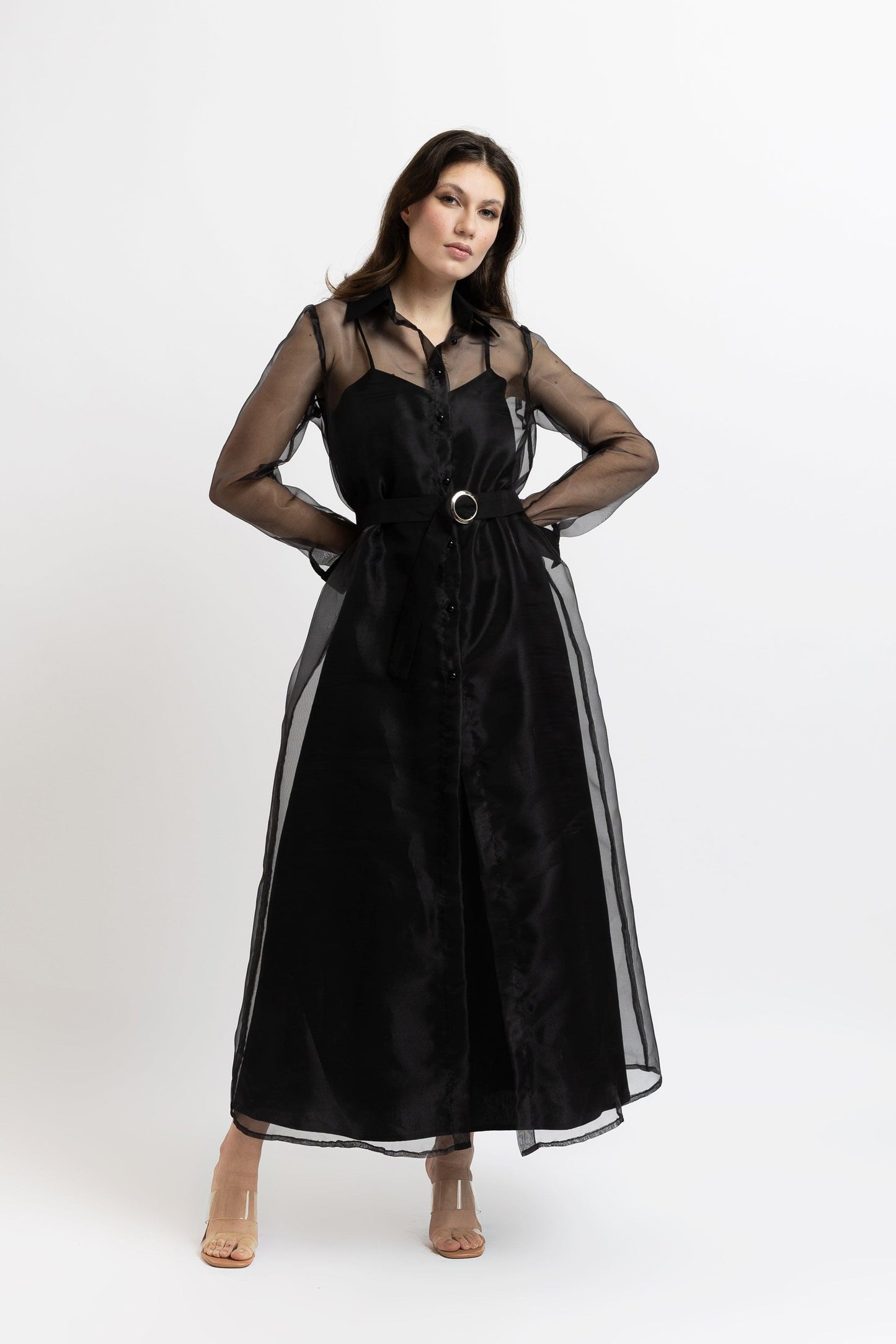 Organza-Jacke + Baumwollkleid-Set