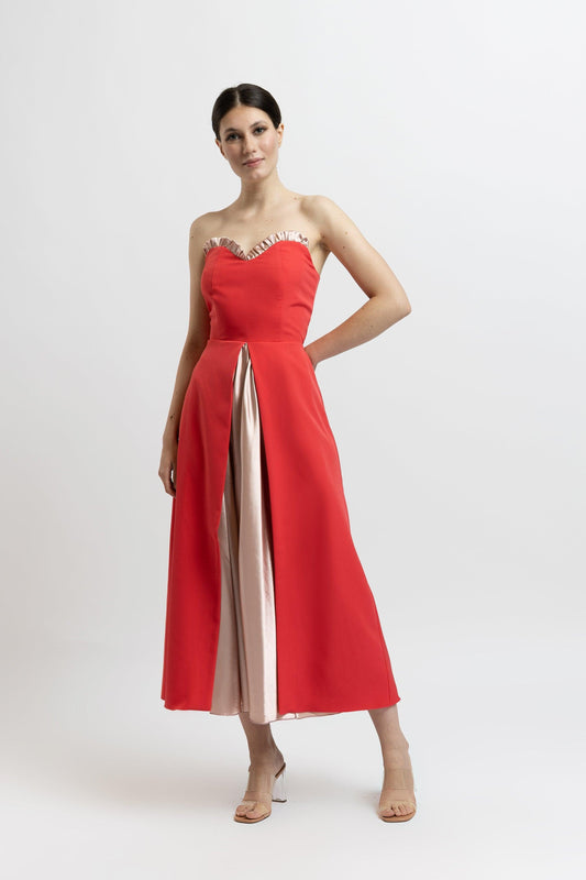 Trägerloses Kleid