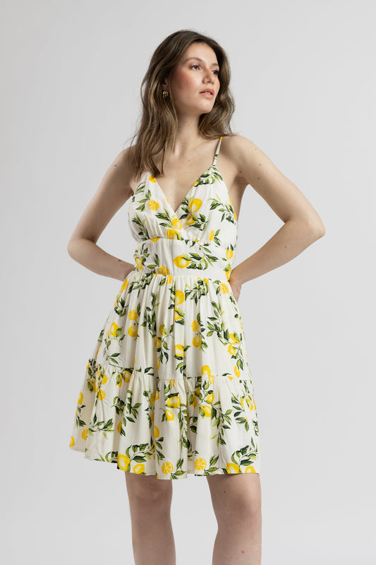 Sommerkleid in Zitronengelb