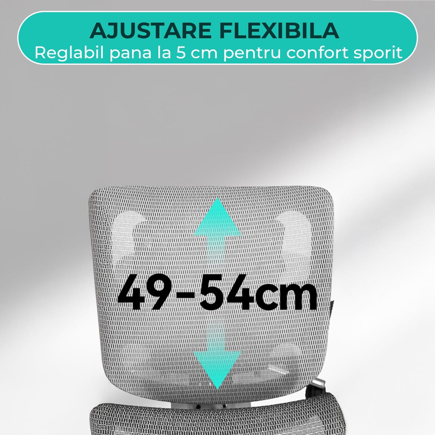 Scaun ergonomic Timebox, Cotiere 4D, pana la 150 kg, 150°, Gri