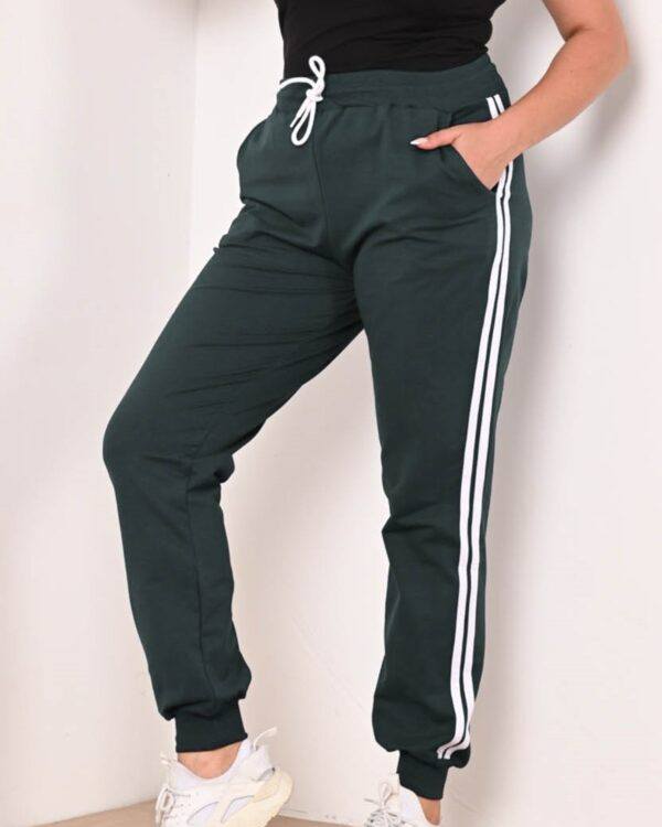 Pantalon dama marimi mari de trening 2 dungi