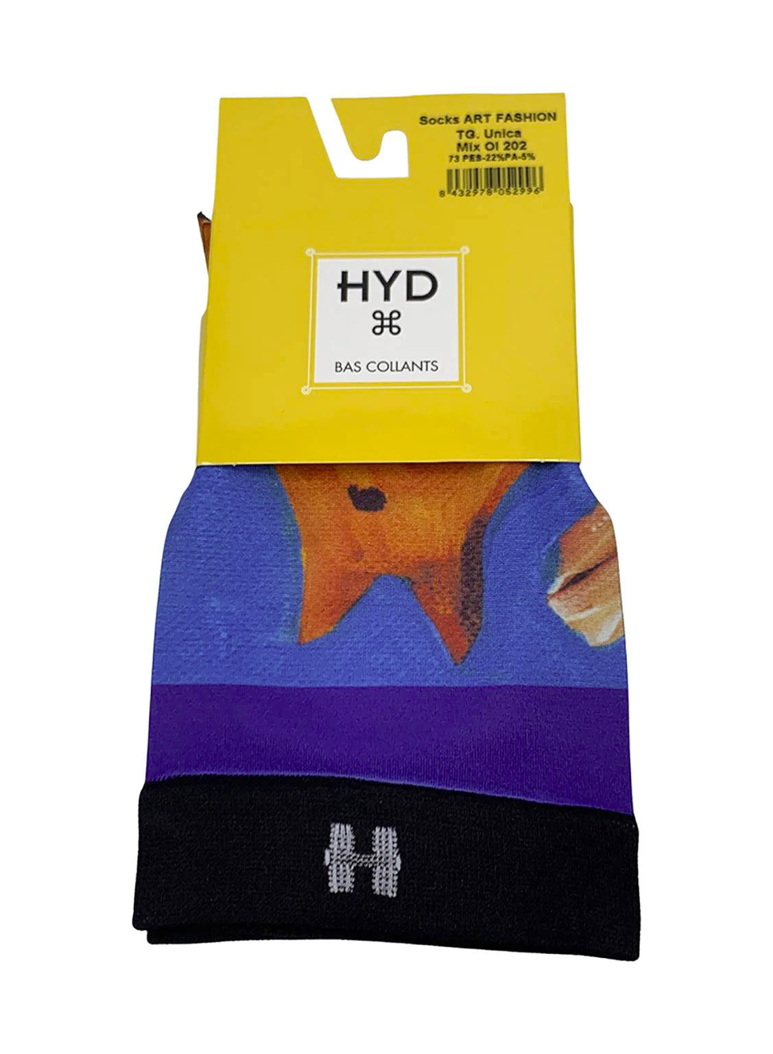 Șosete damă medii HYD Art Fashion – imprimeu artistic premium, 20 DEN