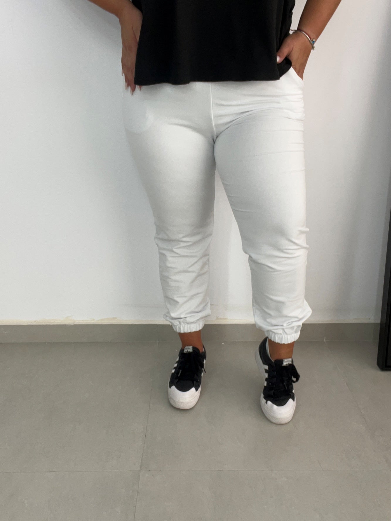 Damskie spodnie dresowe plus size