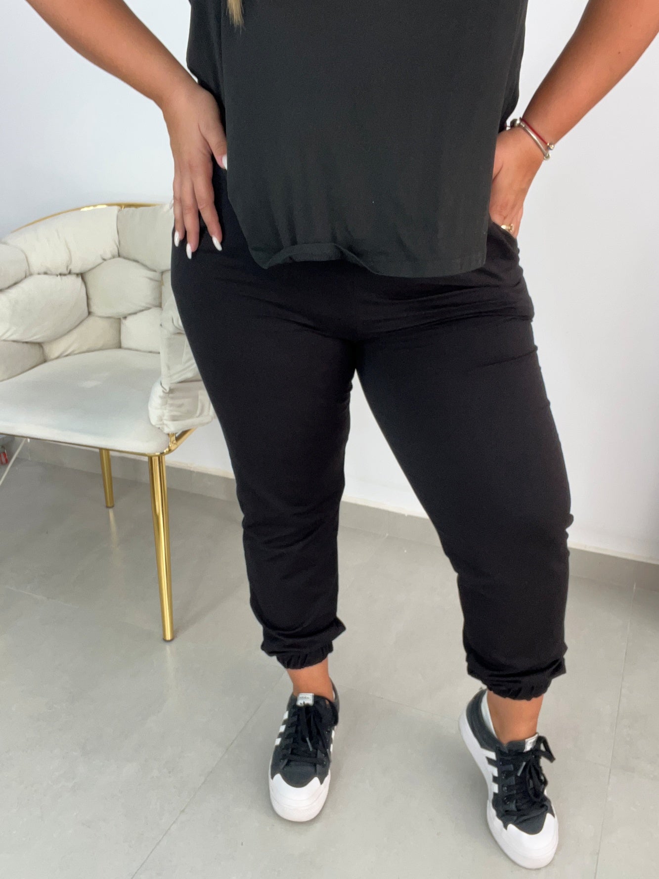 Damskie spodnie dresowe plus size