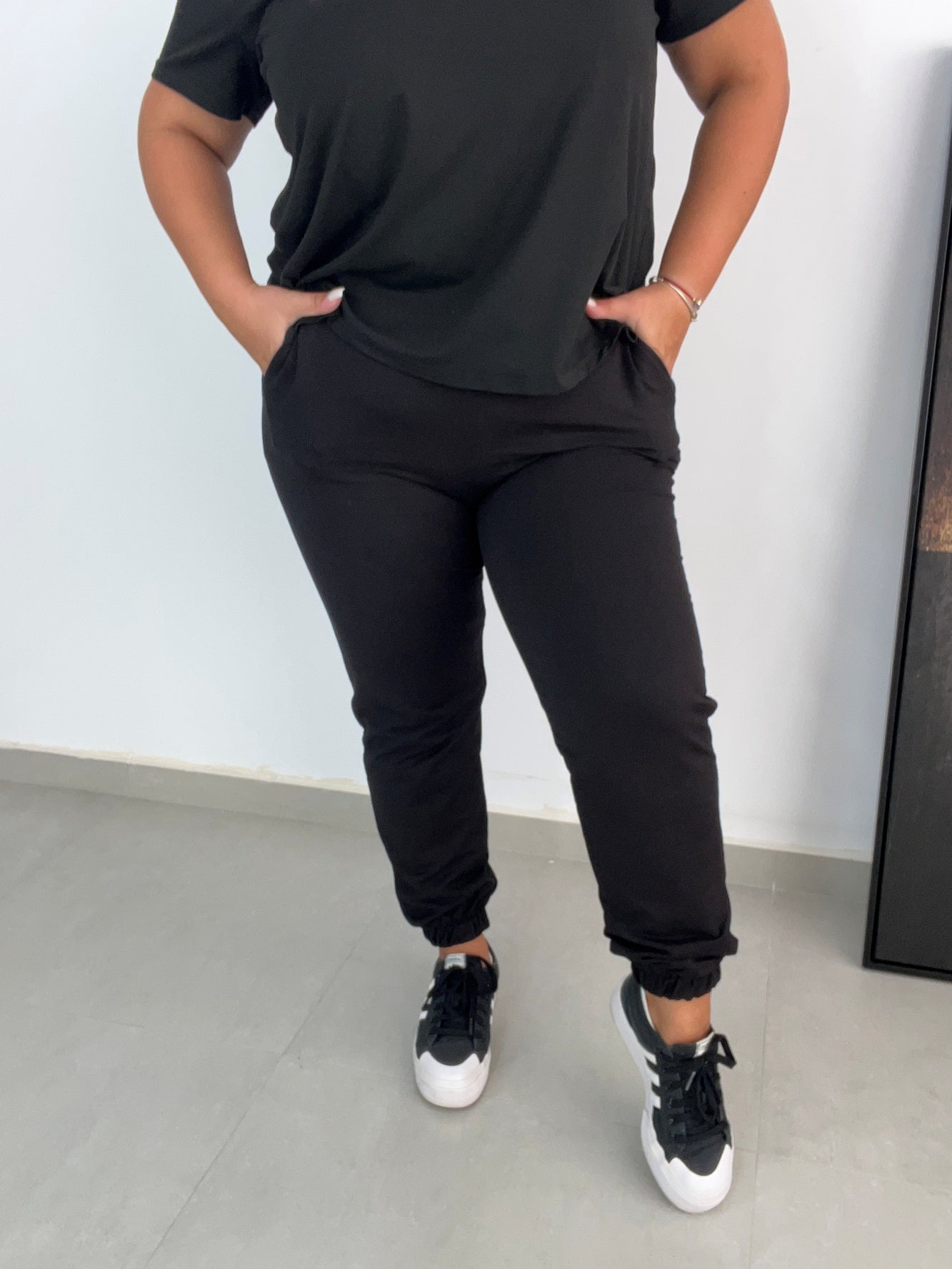 Damskie spodnie dresowe plus size