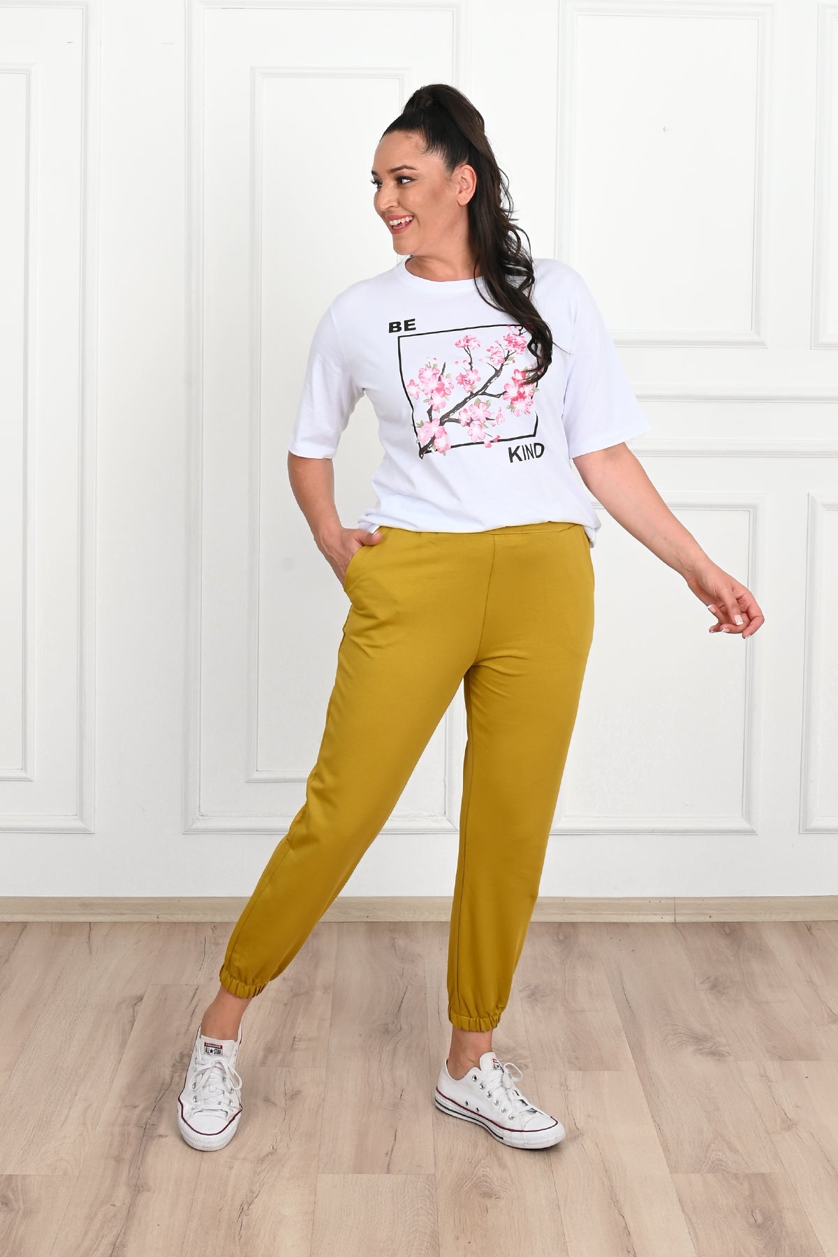 Damskie spodnie dresowe plus size
