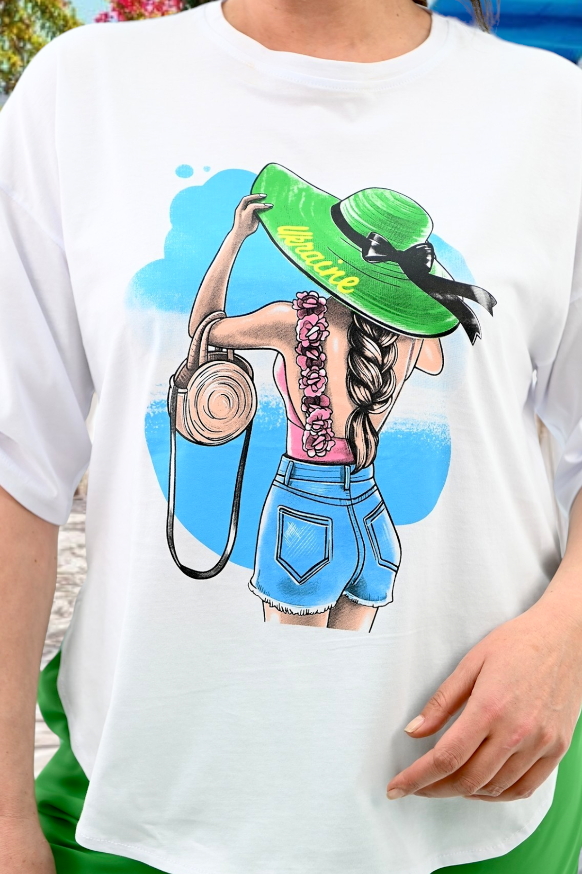 Hosen- und Blusen-Set mit Print