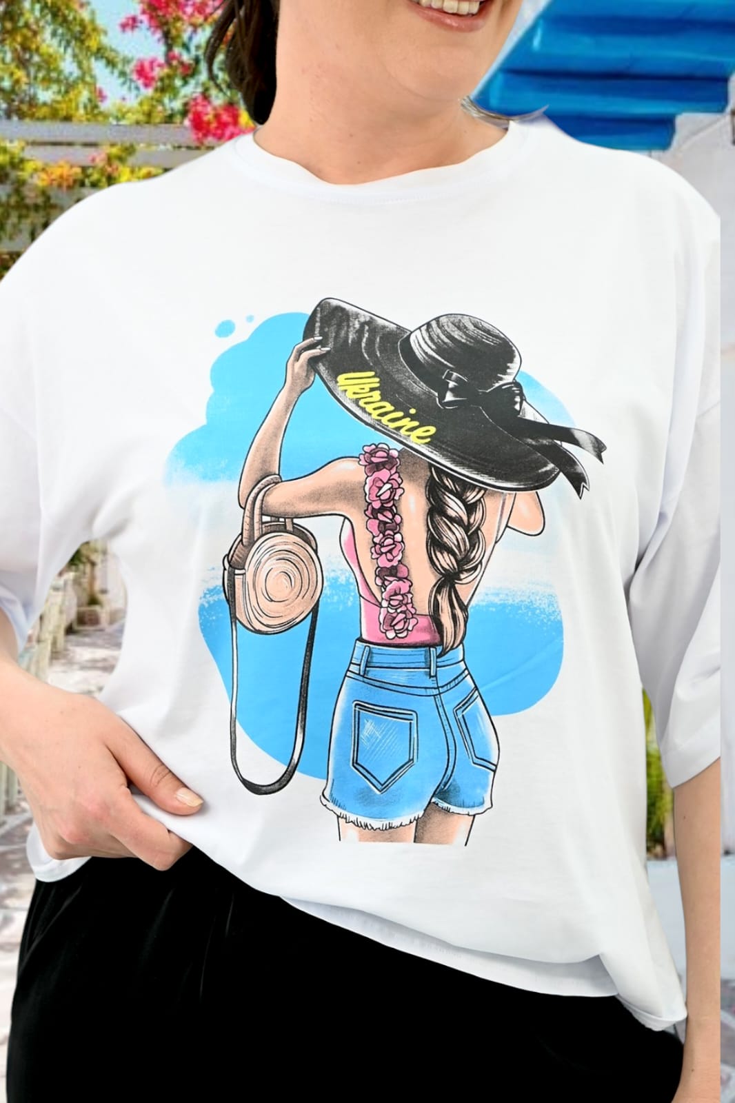 Hosen- und Blusen-Set mit Print
