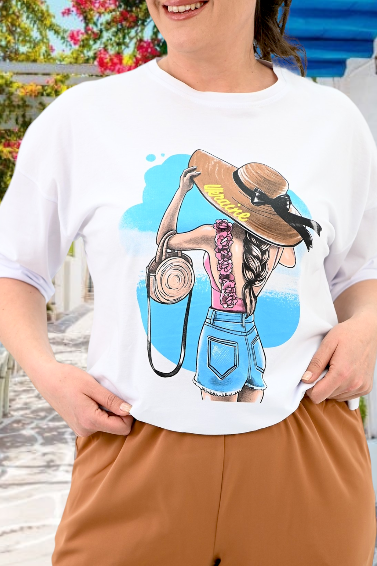 Hosen- und Blusen-Set mit Print
