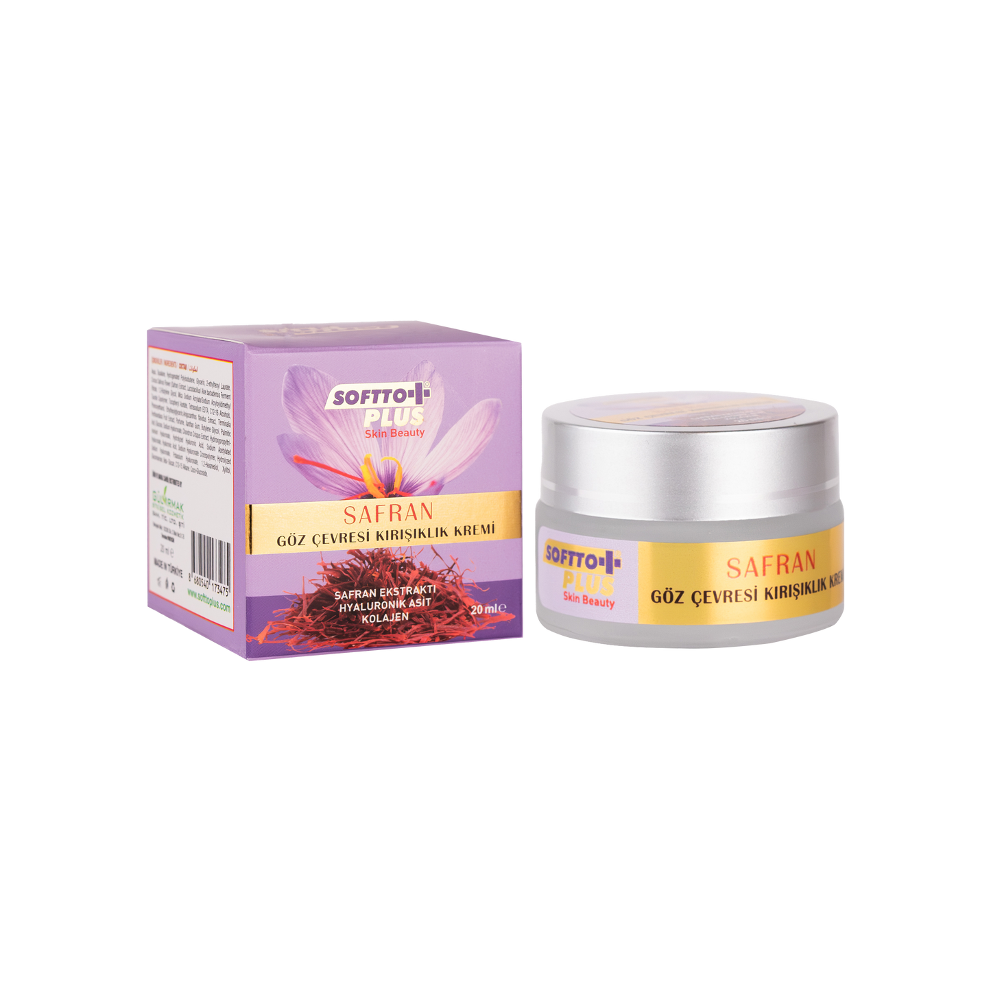 Safran-Augencreme – Anti-Falten & Aufhellend, 20 ml