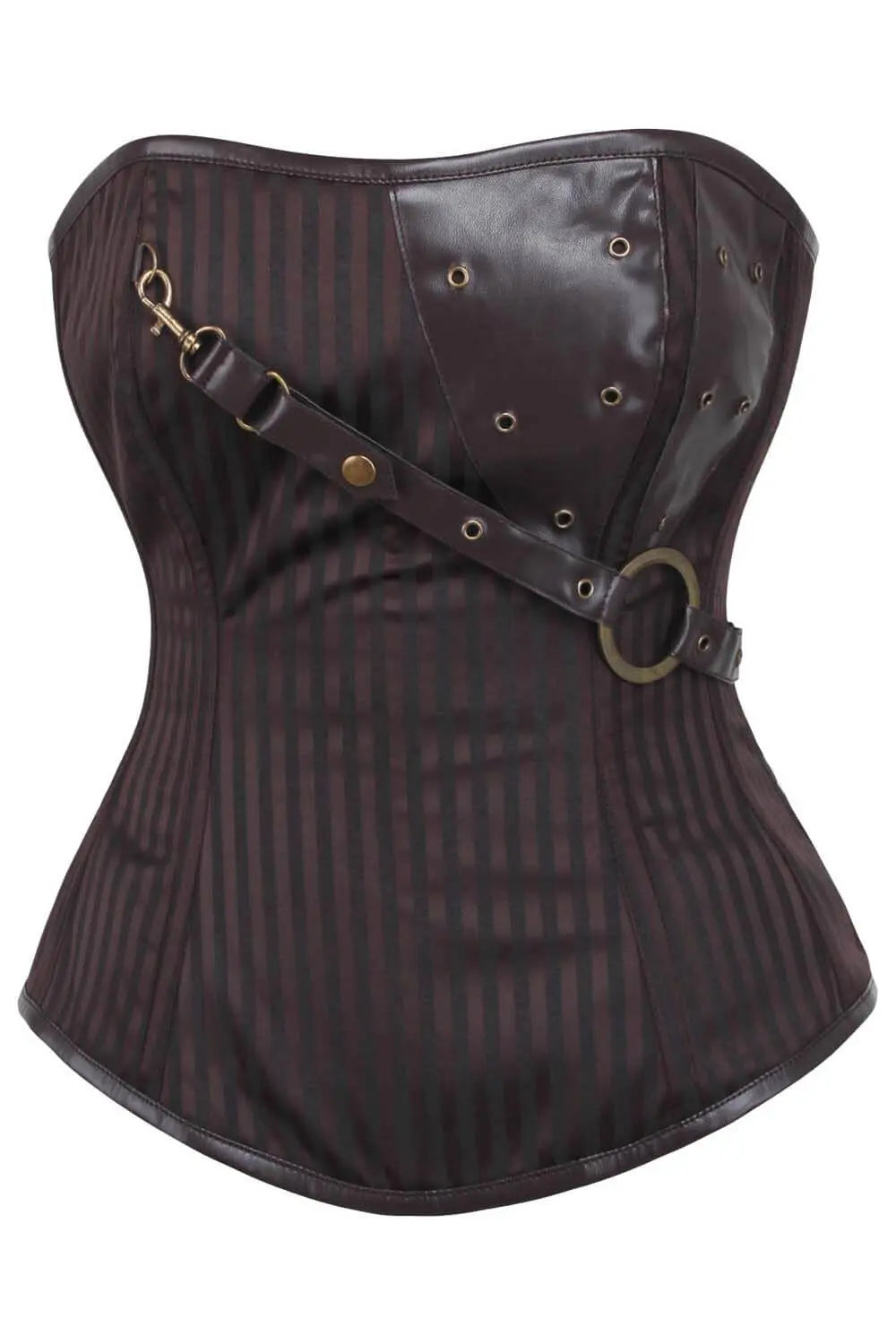 Korsett Jasper Steampunk Overbust – Viktorianischer Stil und geformte Taille