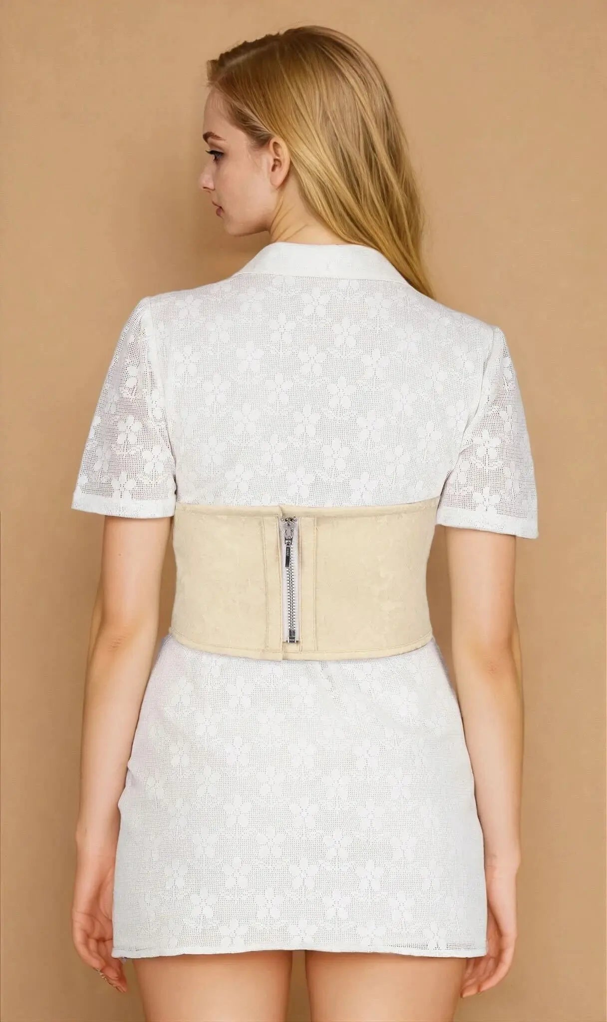 Curea Tip Corset Colette din Brocart Elegant Bunny Corset
