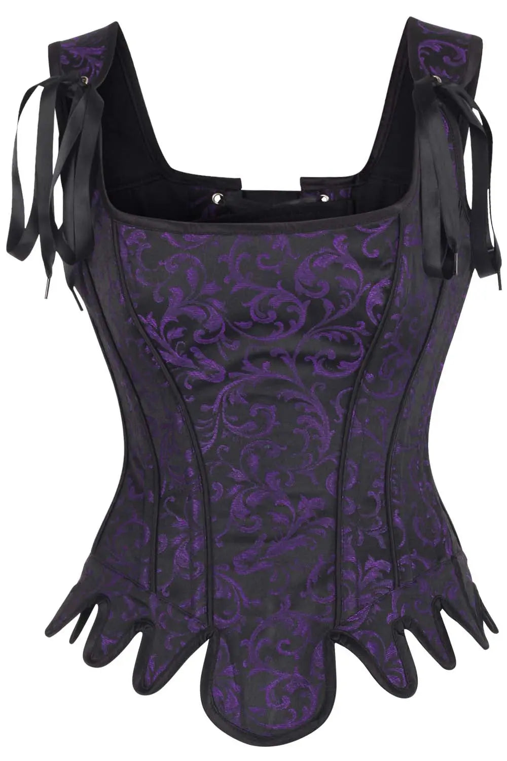 Corset Overbust Arizona aus lila Brokat – Verführerische Eleganz und perfekt konturierte Silhouette
