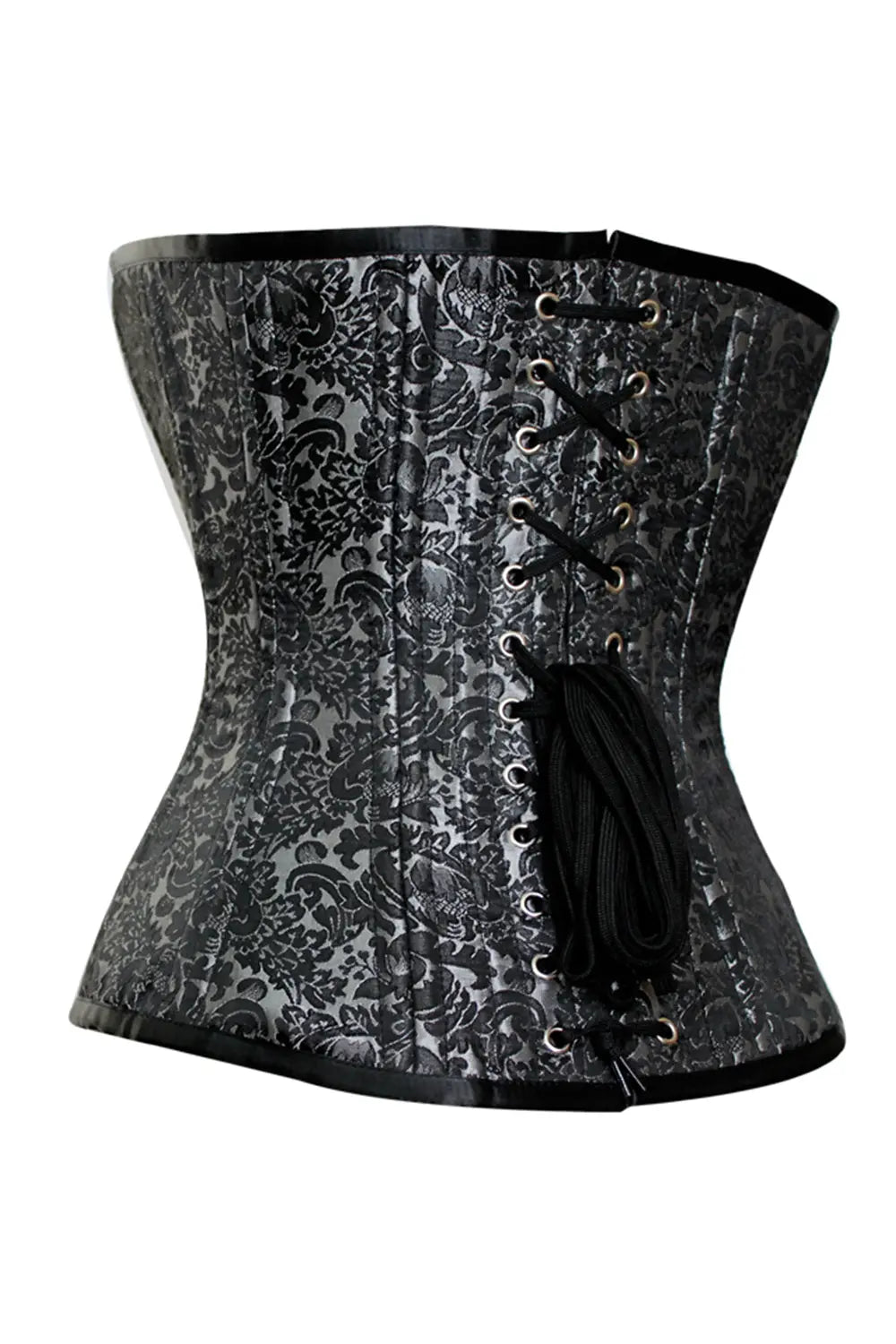 Corset Kecia Overbust Silver Waist Training – Eleganță Regală și Talie Sculptată