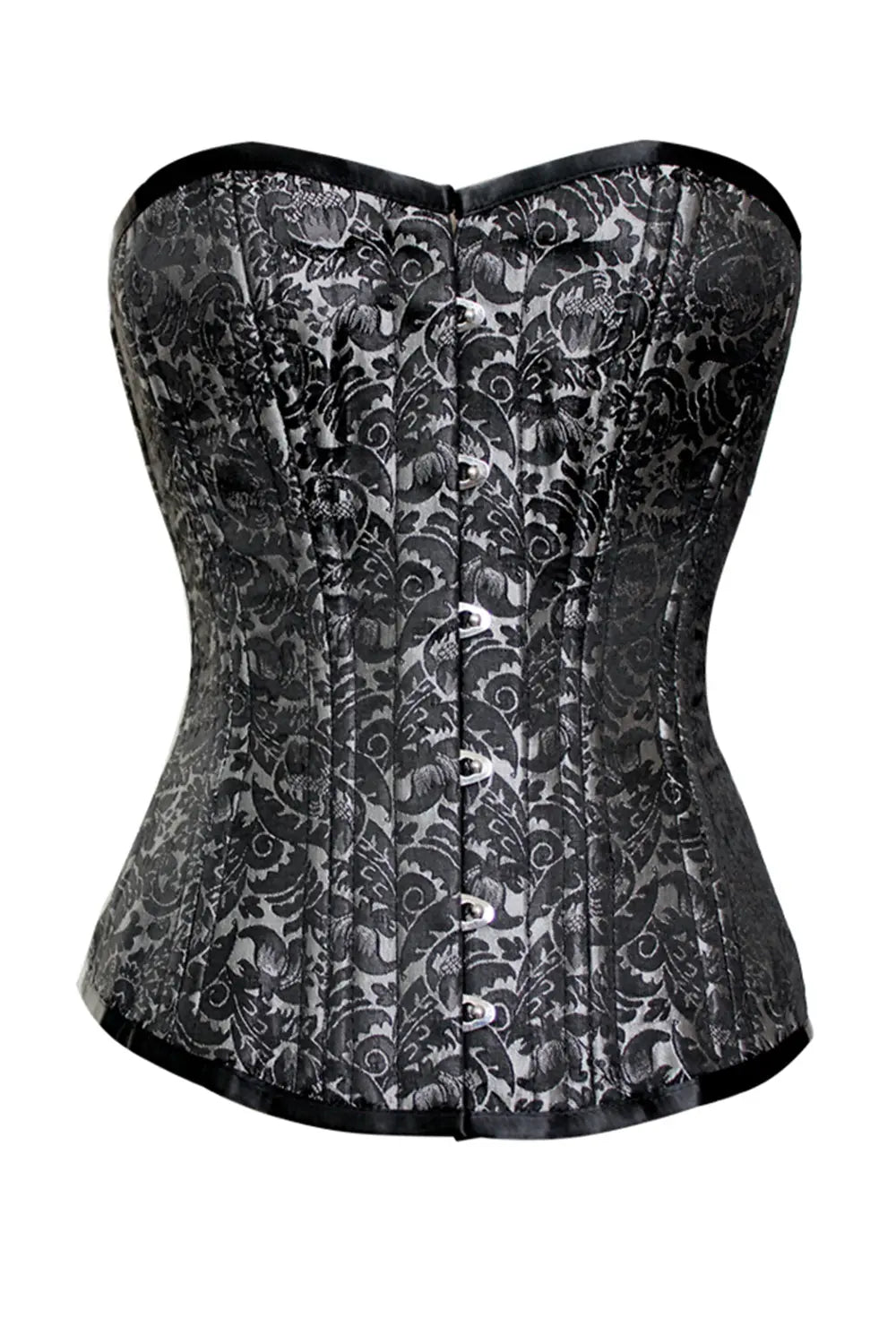 Corset Kecia Overbust Silver Waist Training – Eleganță Regală și Talie Sculptată