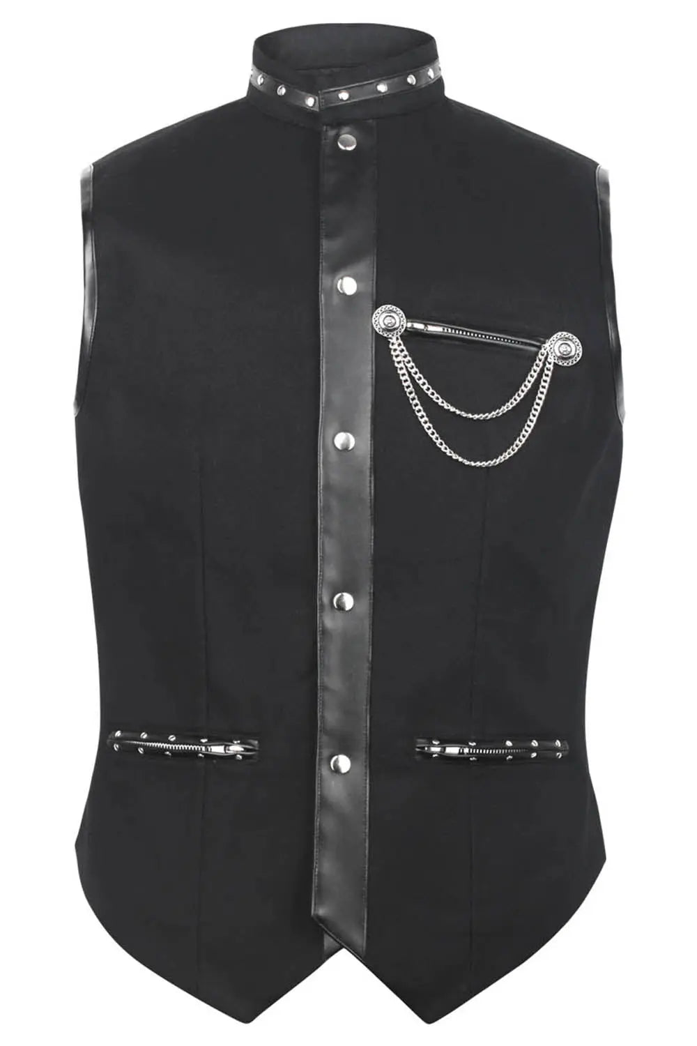 Męska kamizelka gorsetowa Ellayne Gothic – Waist Coat z czarnej bawełny