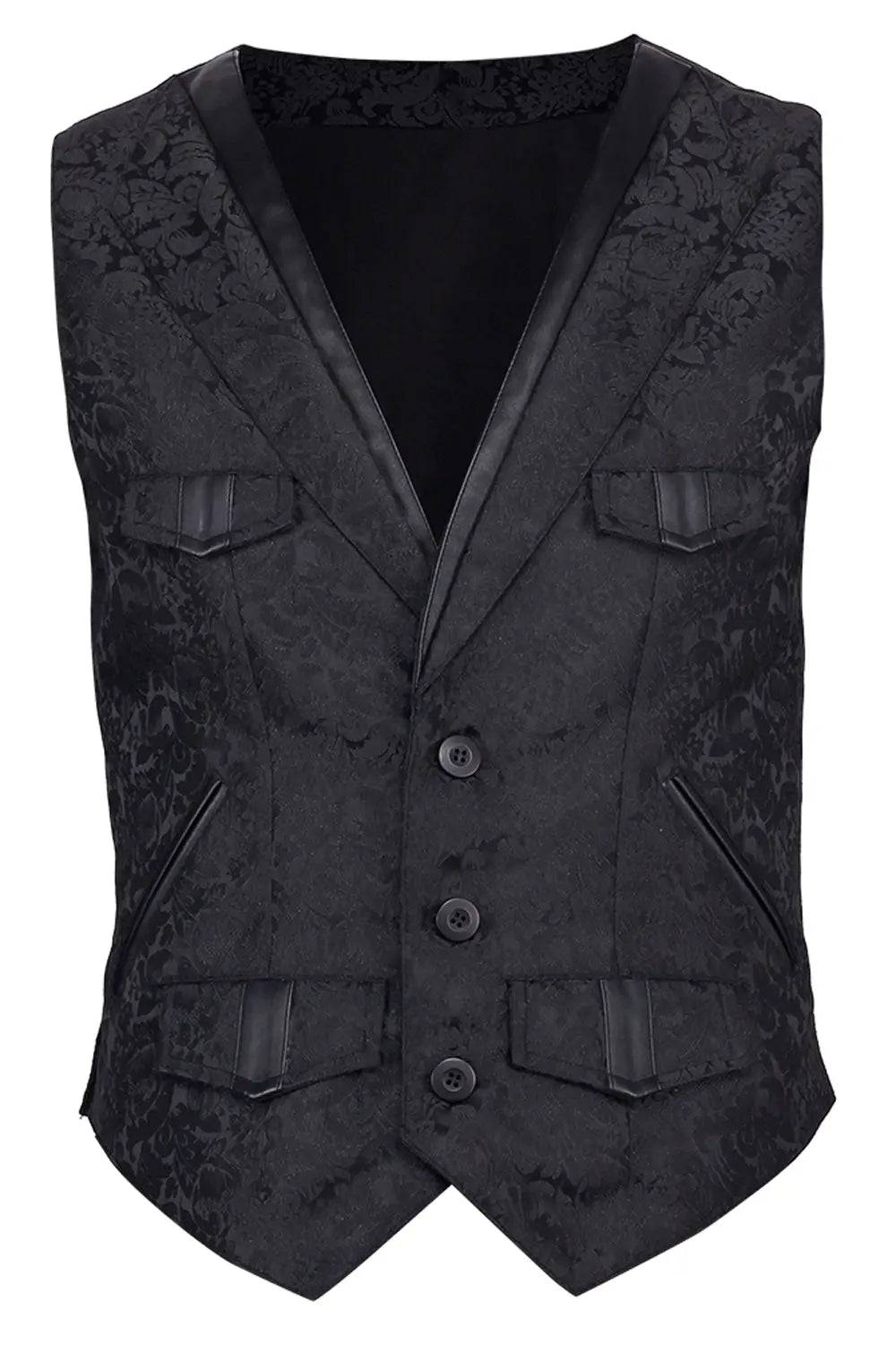Coder Gothic Korsett Herren – Weste Schwarz