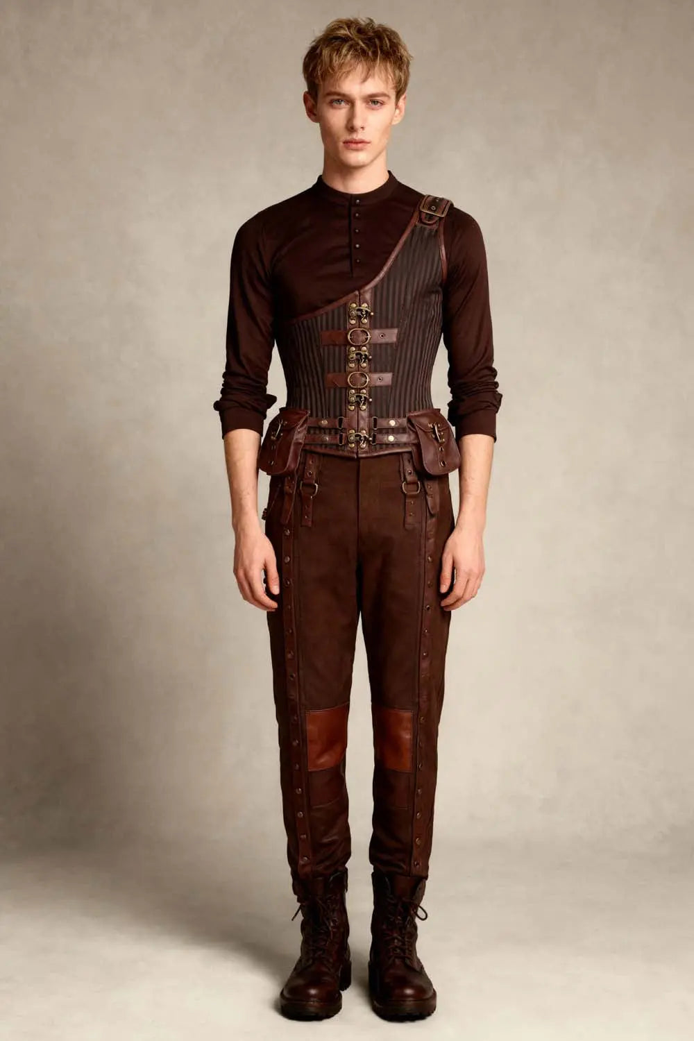 Dettmar Steampunk Herren – Mid-Brust-Korsett