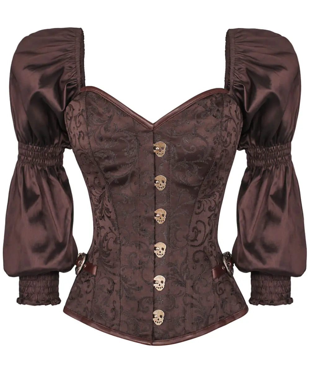 Raimondo Steampunk Overbust Schädel Busk Korsett