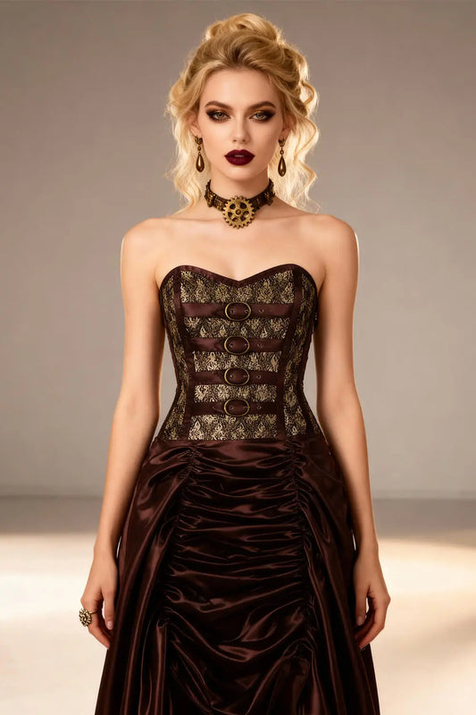 Steampunk Korsettkleid Katharina Überbrust
