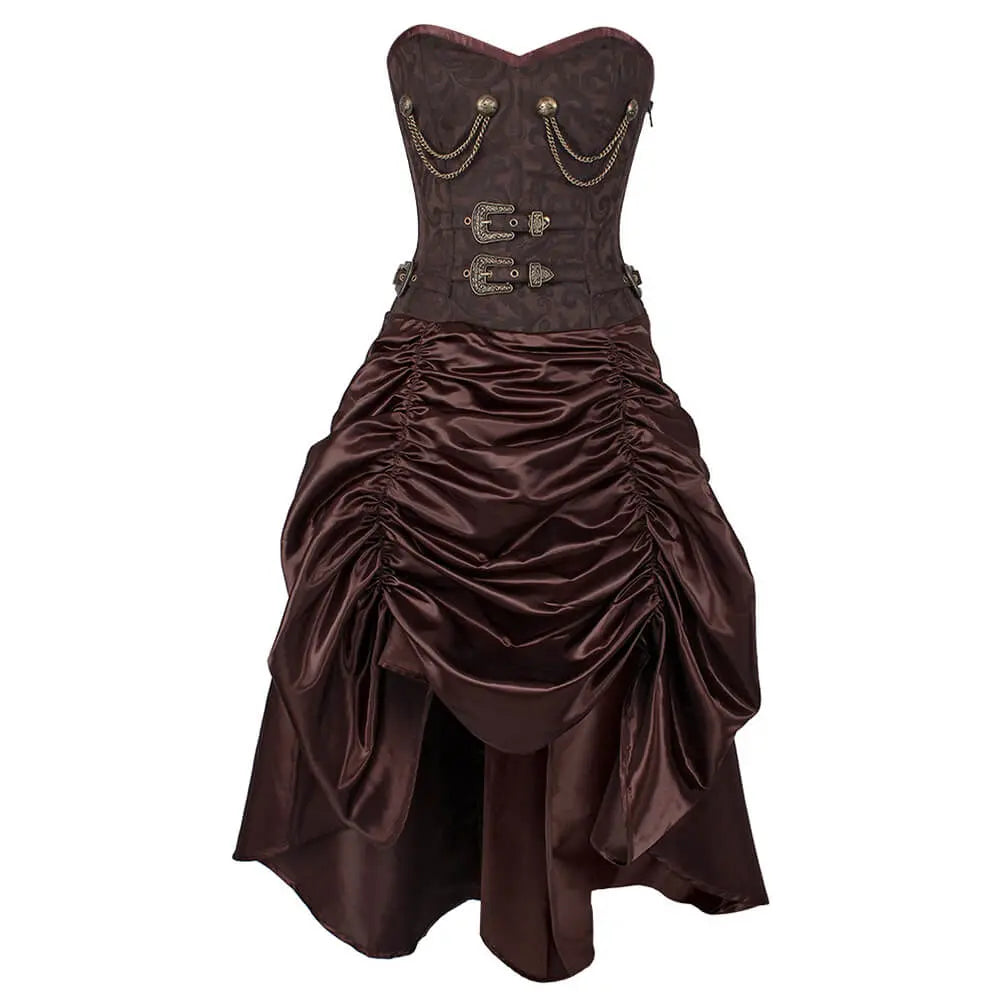 Rochie Corset Steampunk Trennen Steel Boned