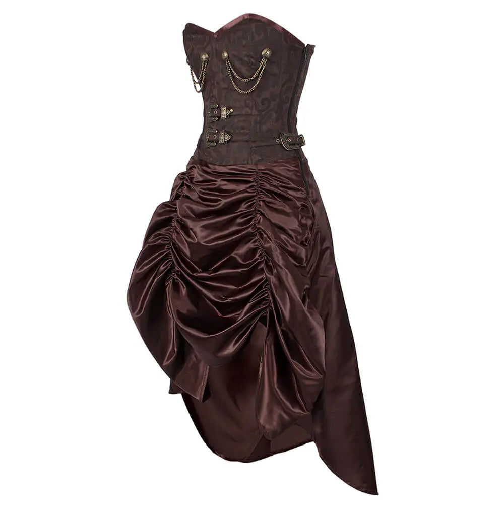 Rochie Corset Steampunk Trennen Steel Boned