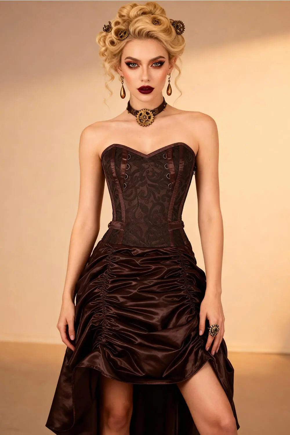 Rochie Corset Steampunk Barnardel Brocade