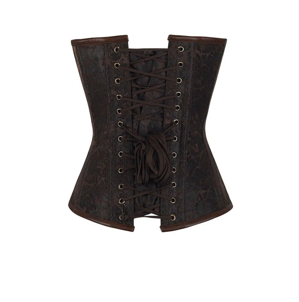 Emmery Steampunk Overbust Korsett mit Ketten