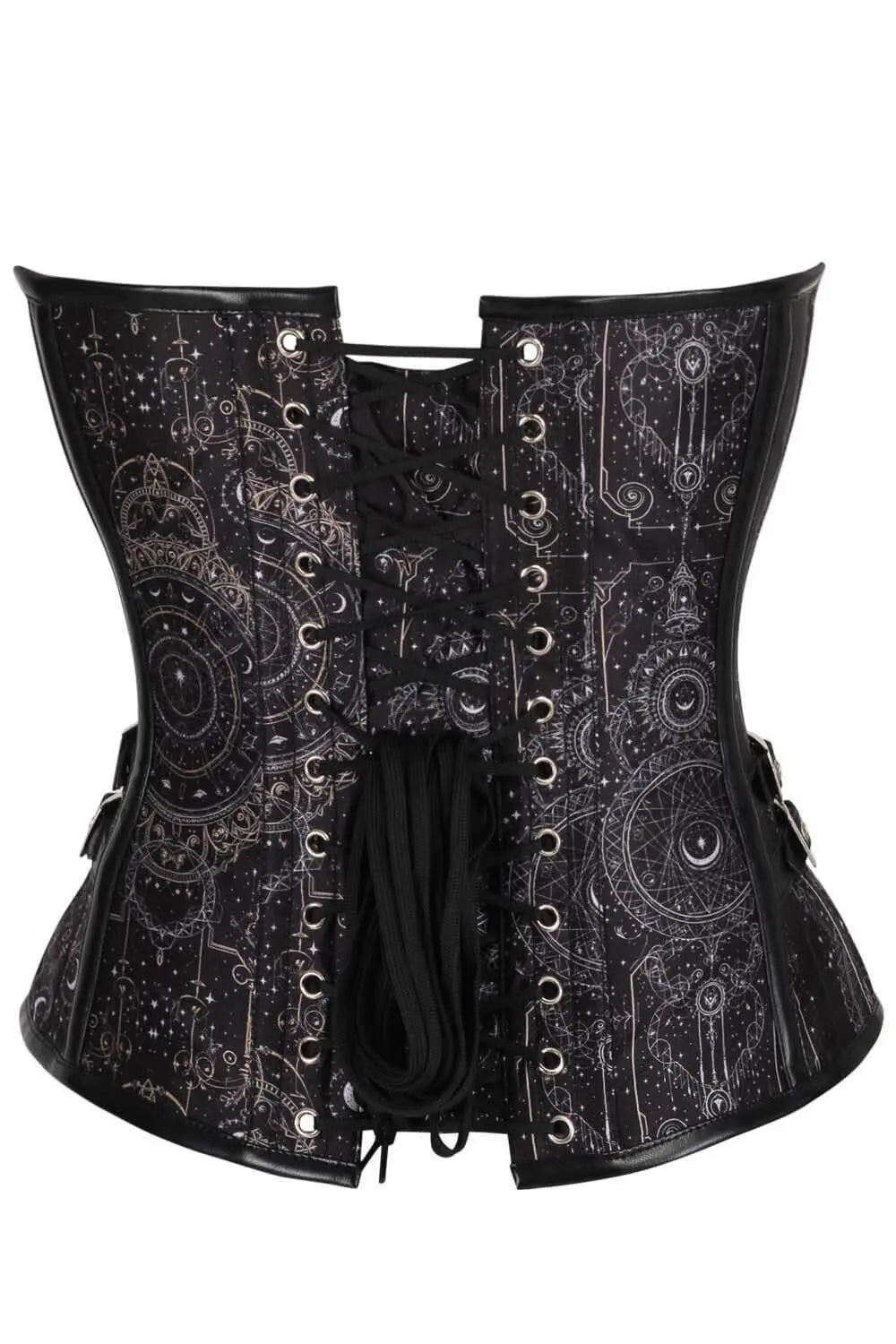 Korsett Rawley Celestial Mechanical Overbust – Steampunk-Stil mit astralen Akzenten