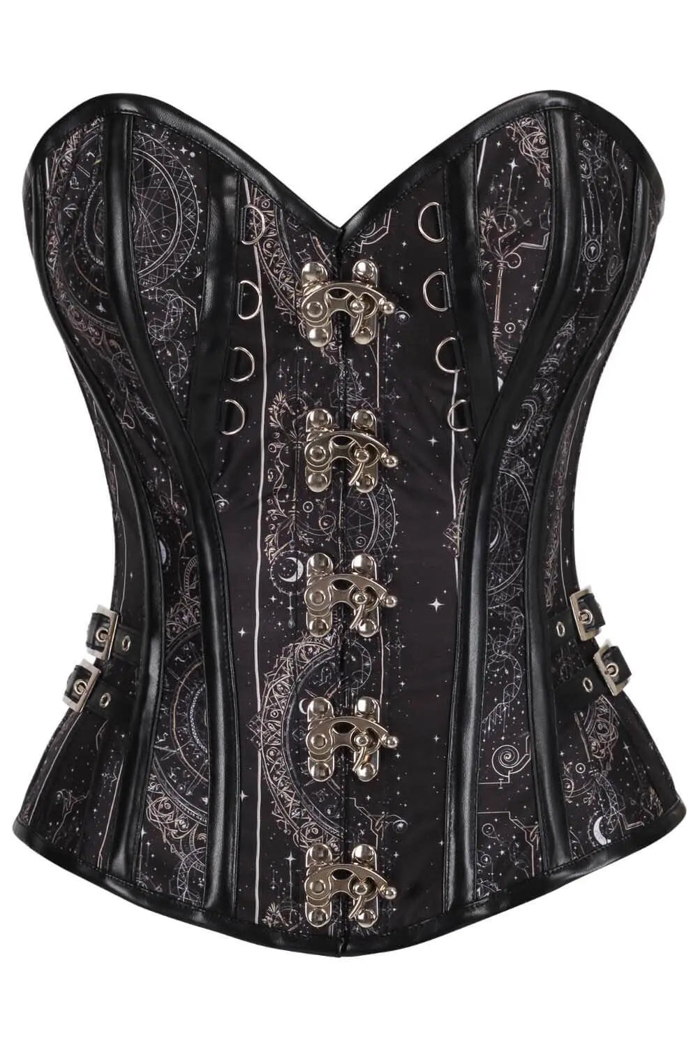 Korsett Rawley Celestial Mechanical Overbust – Steampunk-Stil mit astralen Akzenten