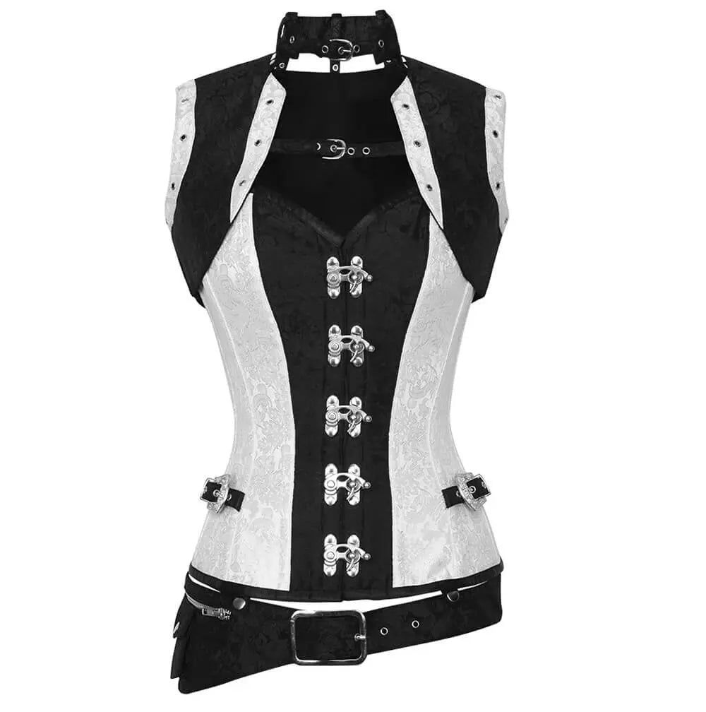 Alvine Steampunk Overbust Corset with Shrug